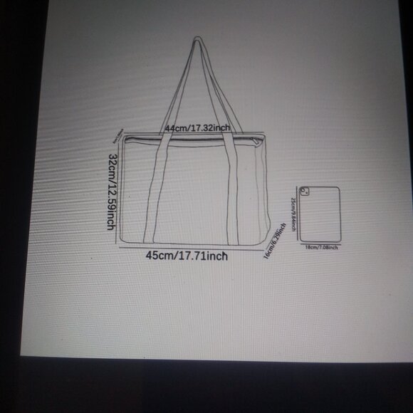 Black Skull Tote Bag - Picture 3 of 5